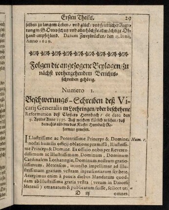 29-48, Folgen die angezogene Beylagen [...]