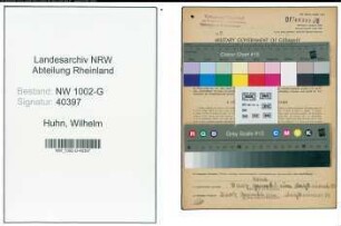 Entnazifizierung Wilhelm Huhn, geb. 23.07.1893 (Kaufmann)