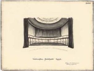 Staatstheater Kassel: Perspektivische Ansicht Zuschauerraum, Oberrang abgetrennt