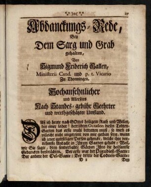27-33, Abdanckungs-Rede, ...