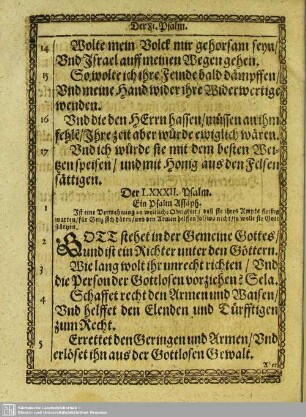 Der LXXXII. Psalm