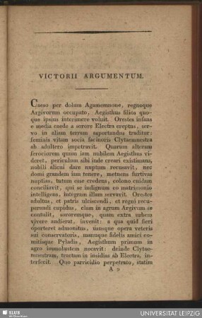Victorii argumentum