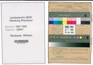 Entnazifizierung Wilhelm Neubauer , geb. 09.11.1896 (Motorenschlosser)