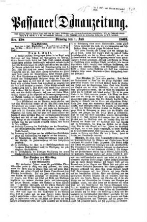 Donau-Zeitung. 1862,7/12 = Jg. 72