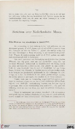 Berichten over Nederlandsche Musea