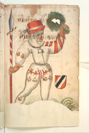 Schembartläufer mit Wappen, 1459