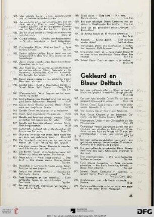Gekleurd en Blauw delftsch (Nr. 966-983)
