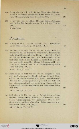 Porzellan (Nr. 161-188)