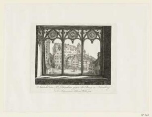 Aussicht vom Albrecht Dürershaus gegen die Burg zu Nürnberg