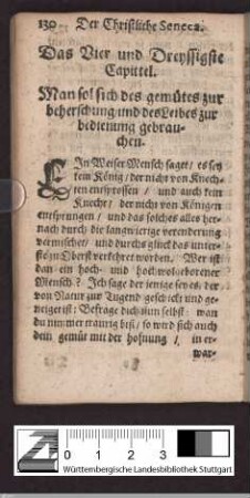 Kapitel 34: Man sol sich des gemütes zur beherschung / und des Leibes zur bedienung gebrauchen