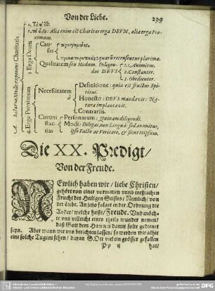 Die XX. Predigt, Von der Freude : XX. Predigt, Von der Freude