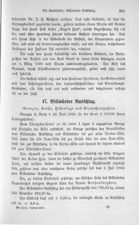 17. Billwärder Ausschlag.