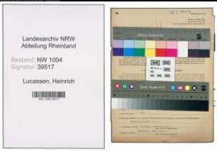 Entnazifizierung Heinrich Lucassen , geb. 29.06.1913 (Malermeister)