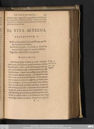 De Vita Aeterna.