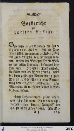 Vorbericht zur zweiten Auflage.