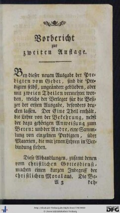Vorbericht zur zweiten Auflage.