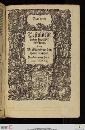 Das newe Testament vnsers Herrn Jesu Christi