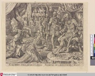 [Judit vor Holofernes]