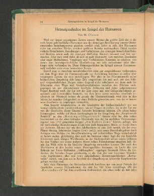 Heimatgeschichte im Spiegel der Flurnamen