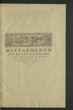 Heptaëmeron, sive de iure accrescendi,