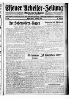 Essener Arbeiter-Zeitung. 1919-1926