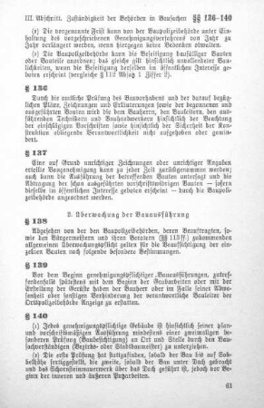 2. Überwachung der Bauausführung (§ 138 - § 141)