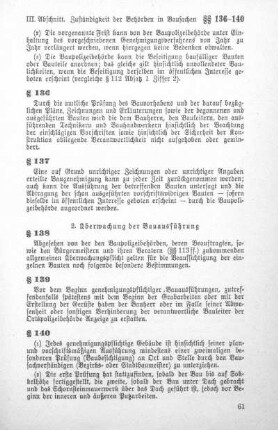 2. Überwachung der Bauausführung (§ 138 - § 141)