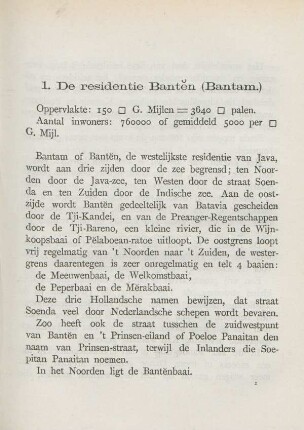 1. De residentie Banten (Bantam.)