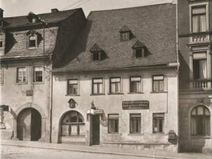 Adorf im Voigtland. Der Gasthof zum Goldenen Löwen. Goethe dichtete hier "Hermann und Dorothea"