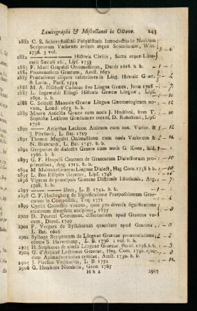 242-262, Lexicographi & Miscellanei in Octavo.