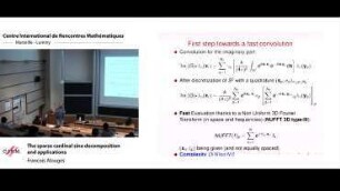 The sparse cardinal sine decomposition and applications