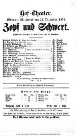 Zopf und Schwert
