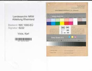 Entnazifizierung Karl Voos, geb. 19.07.1898 (Angest.)