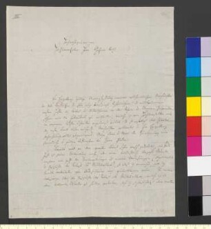 Brief von Büsching, Johann Gustav Gottlieb an Goethe, Johann Wolfgang von