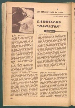 Ladrillos "baratos" : Un detalle para la pista