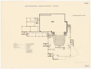 Staatstheater Kassel: Grundriss 1. OG 1:200