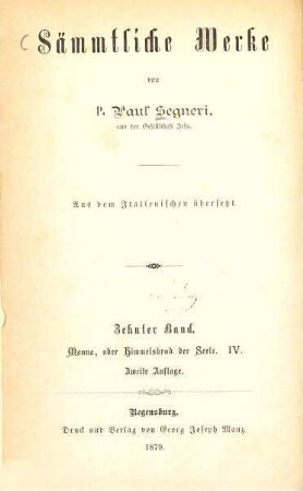 Sämmtliche Werke : aus dem Italienischen übersetzt, 10,4