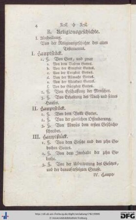 B. Religionsgeschichte.