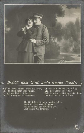 Behüt' dich Gott, mein trauter Schatz.