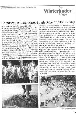 Grundschule Alsterdorfer Straße feiert 100. Geburtstag