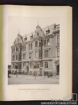 Serie II. No. 35. Wohnhaus Klopstock-Straße No. 32. Berlin.