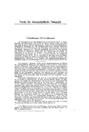 Verhandlungen 1912 in Salzungen