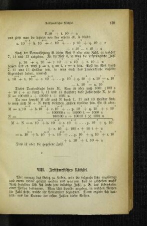 Arithmetisches Räthsel