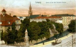 Leipzig. Partie an der Karl Tauchnitz Brücke