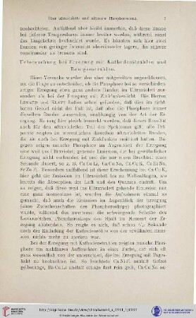 Untersuchung bei Erregung mit Kathodenstrahlen und Röntgenstrahlen