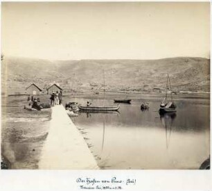 Hafen von Puno am Titicaca-See