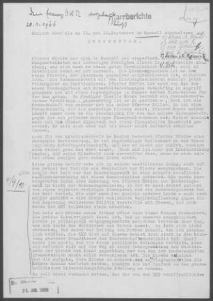 Manzell: Inspektionsbericht 1965