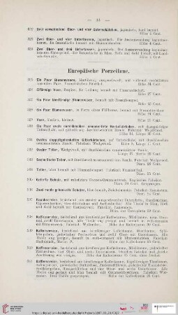 Europäische Porzellane (Nr. 325 - 375)