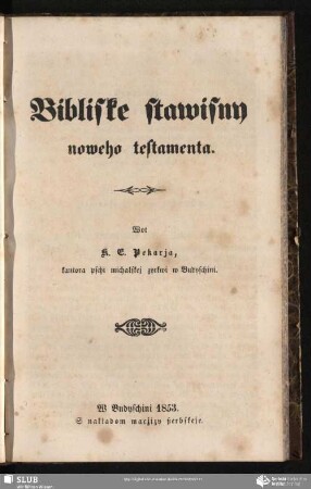 Bibliske stawisny noweho testamenta