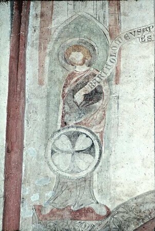 Neunter Apostel: Bartholomäus (Südseite, östliches Wandfeld)